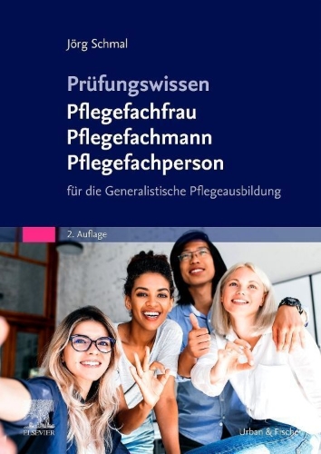 Buchcover und Innenansicht für das Buch: Prüfungswissen Pflegefachfrau Pflegefachmann Pflegefachperson
