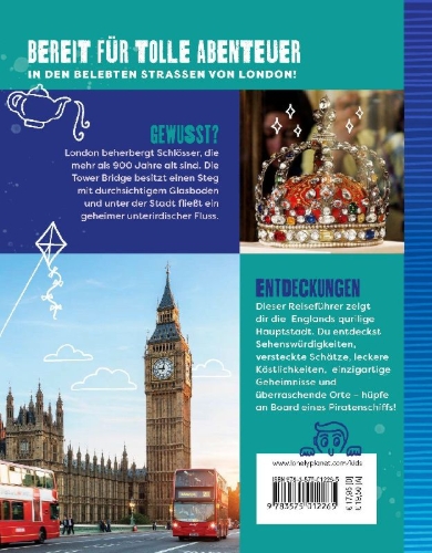 Buchcover und Innenansicht für das Buch: LONELY PLANET Kinderreiseführer Der Cityguide für Kids London