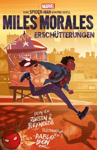 Buchcover und Innenansicht für das Buch: A Spider-Man Graphic Novel: Miles Morales - Shock Waves