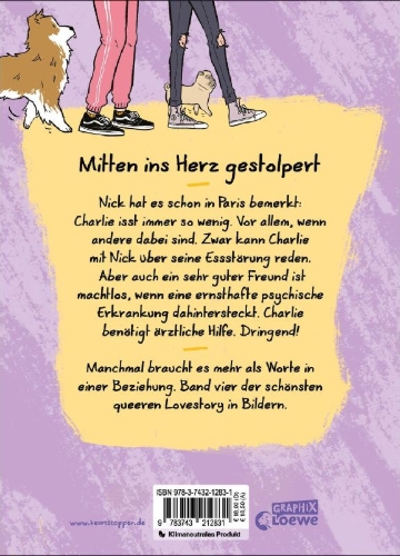 Buchcover und Innenansicht für das Buch: Heartstopper Volume 4 (deutsche Hardcover-Ausgabe)