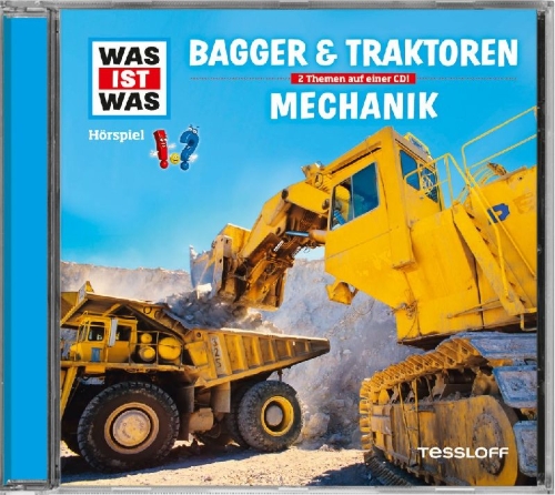 Buchcover und Innenansicht für das Buch: Was ist was Hörspiel-CD: Bagger & Traktoren/ Mechanik