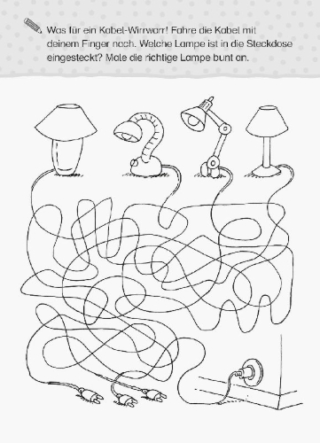 Buchcover und Innenansicht für das Buch: Mein Vorschulblock: Buchstaben, Zahlen, Konzentration