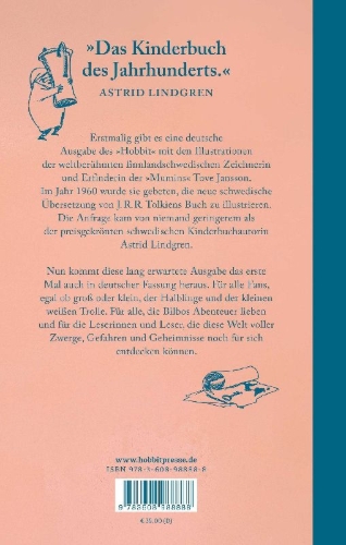Buchcover und Innenansicht für das Buch: Der Hobbit - Illustriert von Tove Jansson