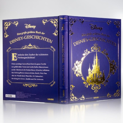 Buchcover und Innenansicht für das Buch: Disney: Das große goldene Buch der Disney-Geschichten