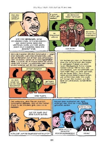 Buchcover und Innenansicht für das Buch: Economix - erstmals komplett in Farbe