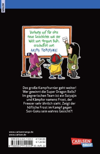 Buchcover und Innenansicht für das Buch: Dragon Ball Super