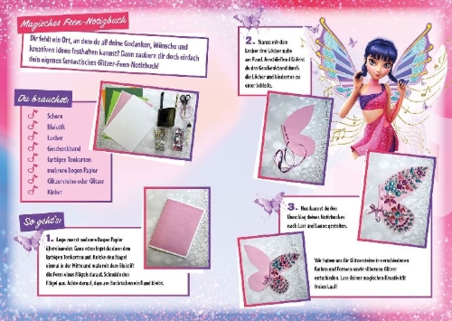 Buchcover und Innenansicht für das Buch: Winx Club: Meine Freunde