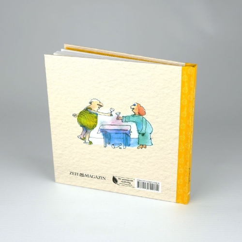 Buchcover und Innenansicht für das Buch: Herr Janosch, wie feiert man sich selbst?