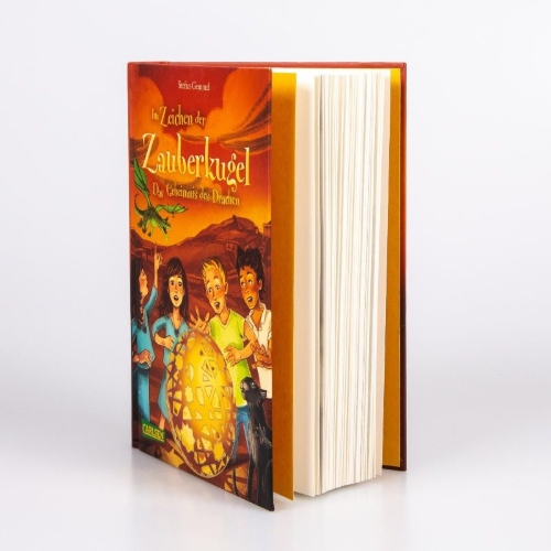 Buchcover und Innenansicht für das Buch: Im Zeichen der Zauberkugel 4: Das Geheimnis des Drachen