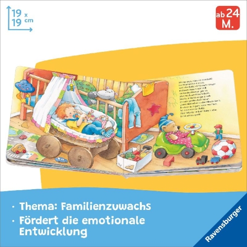 Buchcover und Innenansicht für das Buch: Wir sind jetzt vier
