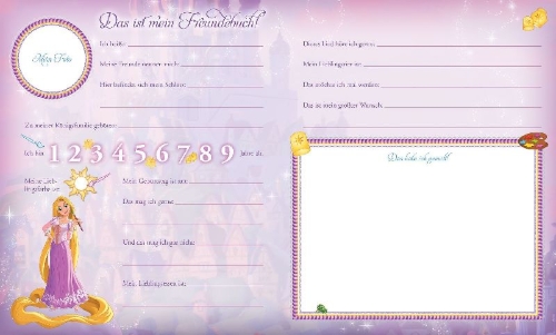 Buchcover und Innenansicht für das Buch: Disney Prinzessin: Meine ersten Freunde