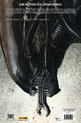 Buchcover und Innenansicht für das Buch: Alien #1-#12 (2021), Alien Annual #1 (2022), Alien #1-#6 (2022)