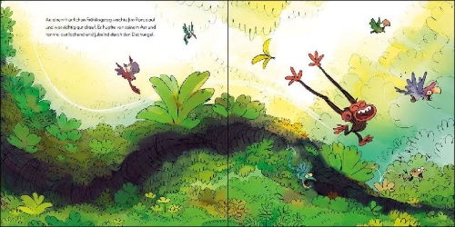 Buchcover und Innenansicht für das Buch: Grumpy Monkey Spring Fever