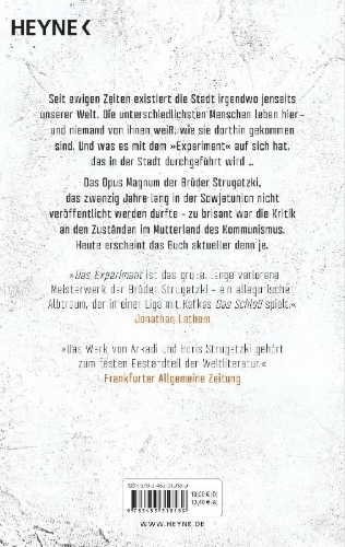 Buchcover und Innenansicht für das Buch: Das Experiment