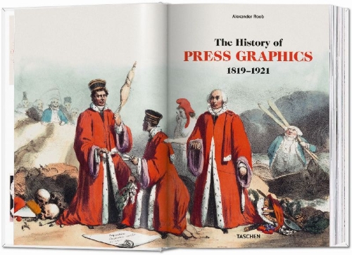 Buchcover und Innenansicht für das Buch: History of Press Graphics. 1819-1921