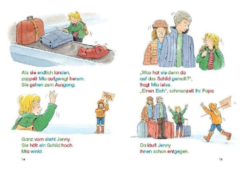 Buchcover und Innenansicht für das Buch: Leselöwen - Das Original - Die schönsten Silbengeschichten von Tierfreunden zum Lesenlernen
