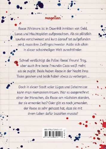 Buchcover und Innenansicht für das Buch: All unsere schönen Lügen