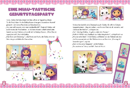 Buchcover und Innenansicht für das Buch: Gabby's Dollhouse: Die schönsten Geschichten zum Vorlesen