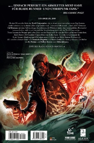Buchcover und Innenansicht für das Buch: Blade Runner Origins