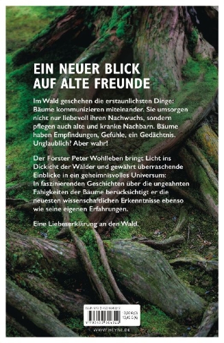 Buchcover und Innenansicht für das Buch: Das geheime Leben der Bäume