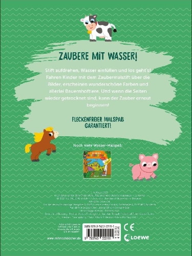 Buchcover und Innenansicht für das Buch: Mes Premiers Dessins Magiques - La Ferme