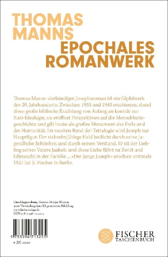 Buchcover und Innenansicht für das Buch: Joseph und seine Brüder II. Der junge Joseph (Neuausgabe)