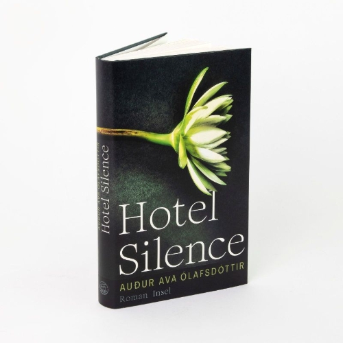 Buchcover und Innenansicht für das Buch: Hotel Silence