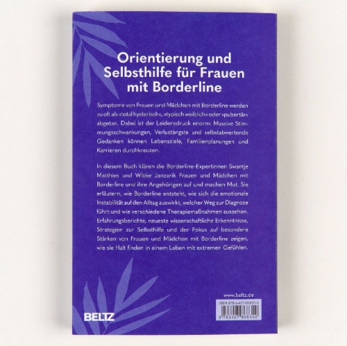 Buchcover und Innenansicht für das Buch: Die Welt der Frauen und Mädchen mit Borderline