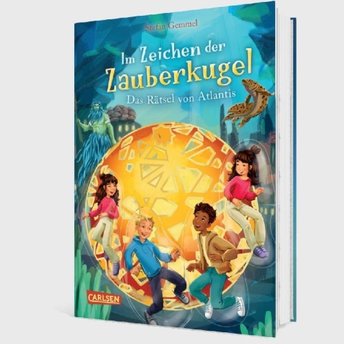 Buchcover und Innenansicht für das Buch: Im Zeichen der Zauberkugel 10: Das Rätsel von Atlantis