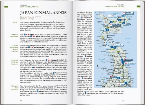 Buchcover und Innenansicht für das Buch: Baedeker Reiseführer Japan