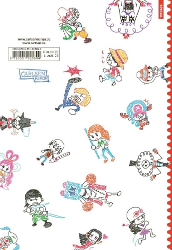 Buchcover und Innenansicht für das Buch: BALL-PEN DE KAKERU! ONE PIECE KANTAN ILLUST GUIDE