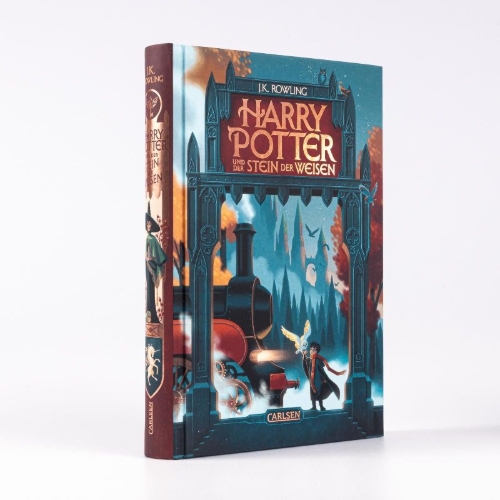 Buchcover und Innenansicht für das Buch: Harry Potter and the Philosopher's Stone