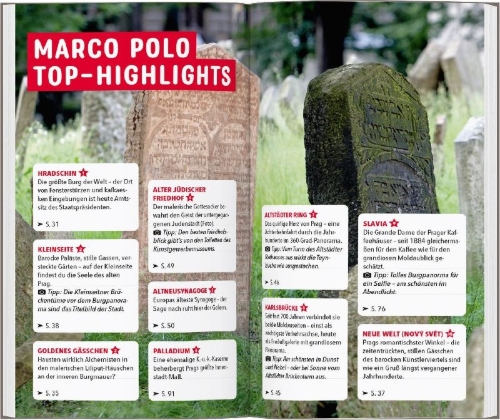 Buchcover und Innenansicht für das Buch: MARCO POLO Reiseführer Prag