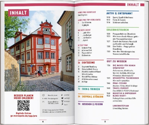 Buchcover und Innenansicht für das Buch: MARCO POLO Reiseführer Prag
