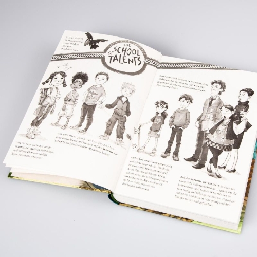 Buchcover und Innenansicht für das Buch: School of Talents 3: Dritte Stunde: Monster in Sicht!
