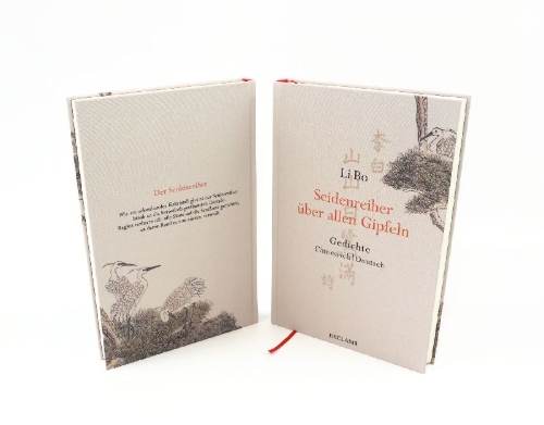 Buchcover und Innenansicht für das Buch: Seidenreiher über allen Gipfeln