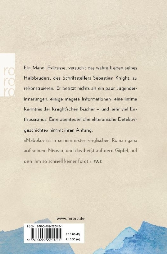 Buchcover und Innenansicht für das Buch: Das wahre Leben des Sebastian Knight