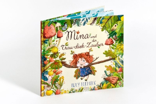 Buchcover und Innenansicht für das Buch: Mina und der Trau-dich-Zauber