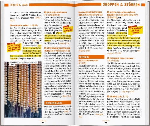 Buchcover und Innenansicht für das Buch: MARCO POLO Reiseführer Shanghai, Sozhou, Hangzhou
