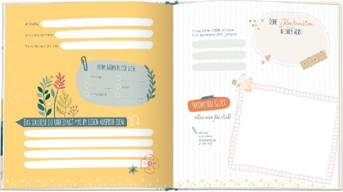 Buchcover und Innenansicht für das Buch: Konfirmation - Glaub an dich