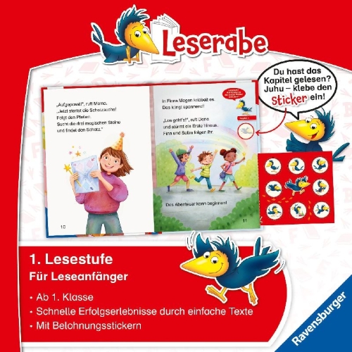 Buchcover und Innenansicht für das Buch: Leserabe 1. Lesestufe - Ein fantastischer Geburtstag