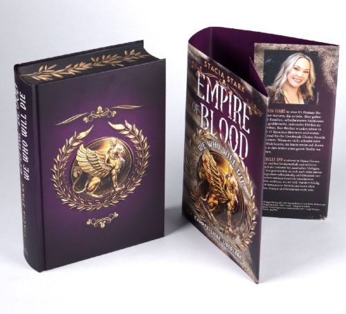 Buchcover und Innenansicht für das Buch: We Who Will Die (Empire of Blood #1)