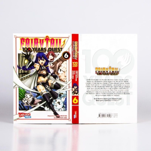Buchcover und Innenansicht für das Buch: Fairy Tail: 100 Years Quest