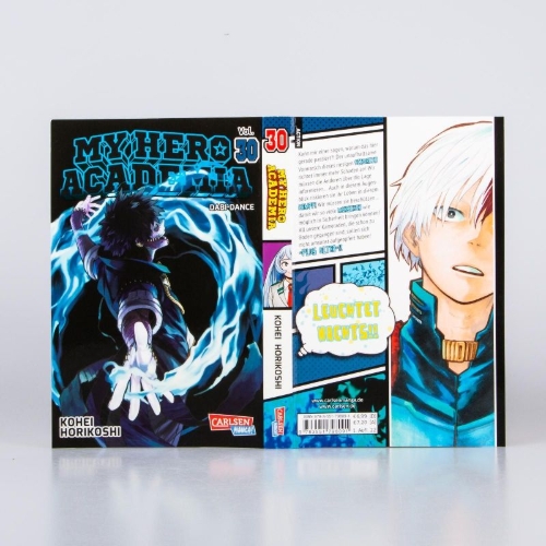 Buchcover und Innenansicht für das Buch: Boku no Hero Academia