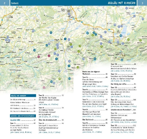 Buchcover und Innenansicht für das Buch: Naturzeit mit Kindern: Allgäu