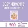 Buchcover und Innenansicht für das Buch: Cute 'n' Cozy Sticker Therapy