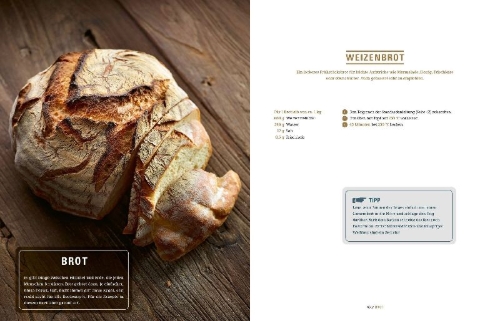 Buchcover und Innenansicht für das Buch: Brot backen in Perfektion mit Hefe