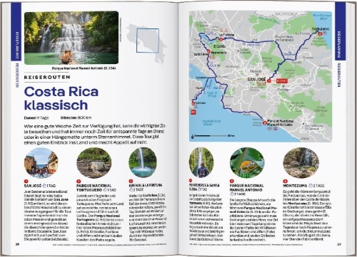 Buchcover und Innenansicht für das Buch: LONELY PLANET Reiseführer Costa Rica