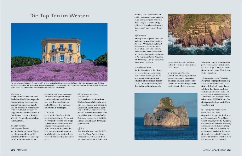 Buchcover und Innenansicht für das Buch: Sardinien
