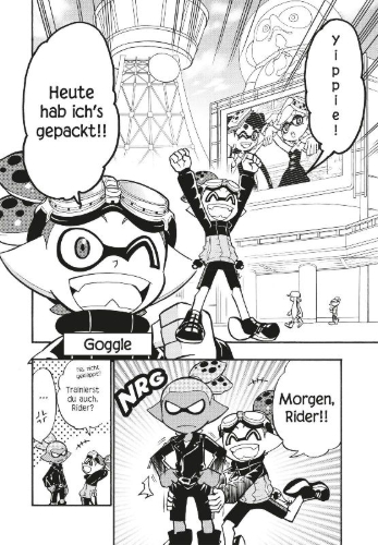 Buchcover und Innenansicht für das Buch: Splatoon